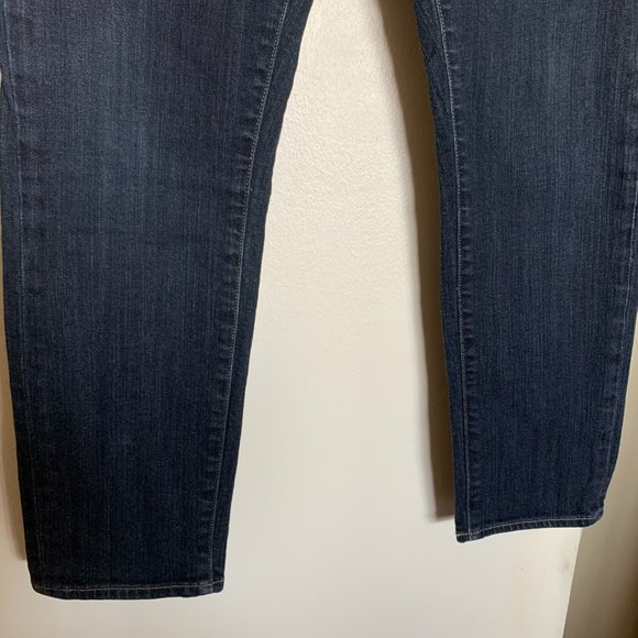 Paige PREMIUM DENIM Skyline Ankle Jeans 99% COTTON DARK WASH Size 30 - Picture 4 of 9